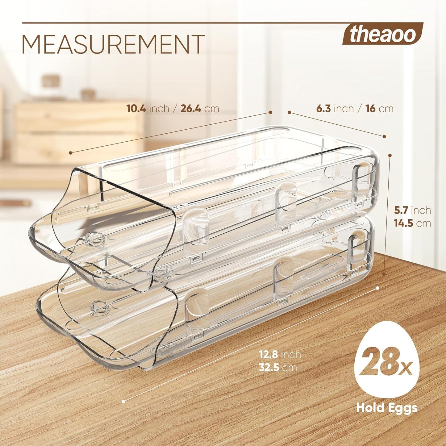 ๐ฅ Keep Your Eggs Fresh & Organized โ Premium Egg Organizer Tray for Fridge & Kitchen Storage!