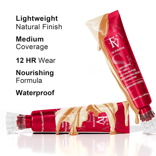 Red Diamond Fv Foundation, Oil Absorb Liquid Foundation | Best Tube Foundation 30g