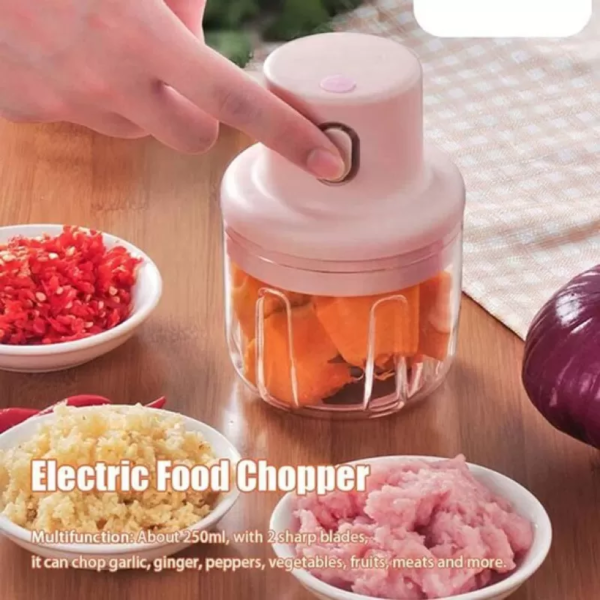 ⚡ Wireless Electric Chopper – Chop Smarter, Not Harder!