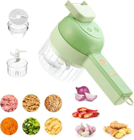 Revolutionize Your Kitchen with the Electric Vegetable Cutter Set – Chop, Slice & Blend in Seconds!