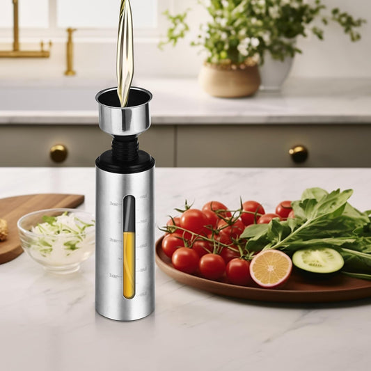 🍴 Cook Healthier & Smarter with the Stainless Steel Oil Spray Bottle – Precise Oil Control for Perfect Meals Every Time!