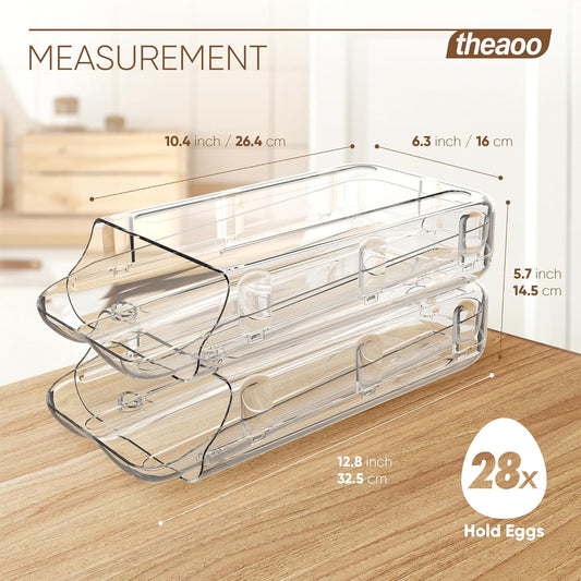 🥚 Keep Your Eggs Fresh & Organized – Premium Egg Organizer Tray for Fridge & Kitchen Storage!