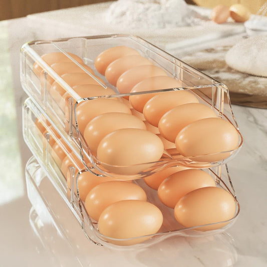 🥚 Keep Your Eggs Fresh & Organized – Premium Egg Organizer Tray for Fridge & Kitchen Storage!