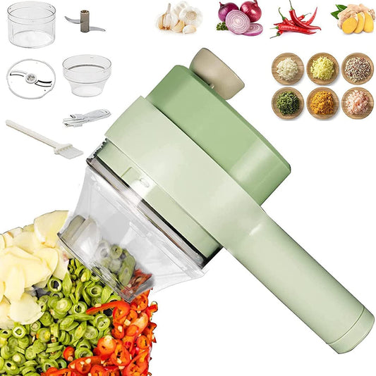 Revolutionize Your Kitchen with the Electric Vegetable Cutter Set – Chop, Slice & Blend in Seconds!