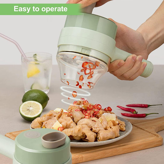 Revolutionize Your Kitchen with the Electric Vegetable Cutter Set – Chop, Slice & Blend in Seconds!