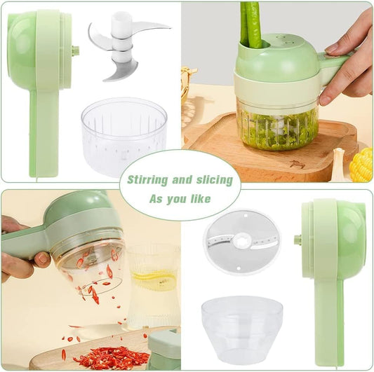 Revolutionize Your Kitchen with the Electric Vegetable Cutter Set – Chop, Slice & Blend in Seconds!