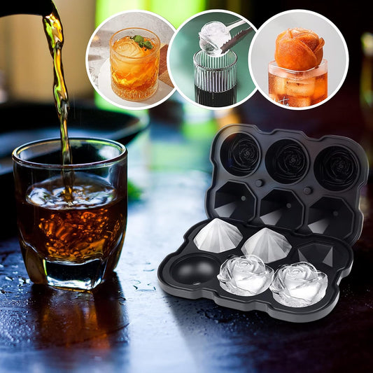 Create Beautiful Moments with the Flower Ice Cube Tray – Premium Silicone Mold for Drinks, Parties & Home Decor!