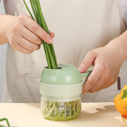 Revolutionize Your Kitchen with the Electric Vegetable Cutter Set – Chop, Slice & Blend in Seconds!