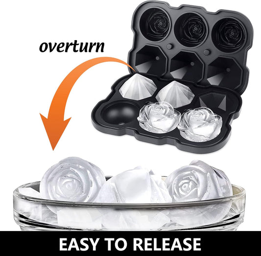 Create Beautiful Moments with the Flower Ice Cube Tray – Premium Silicone Mold for Drinks, Parties & Home Decor!
