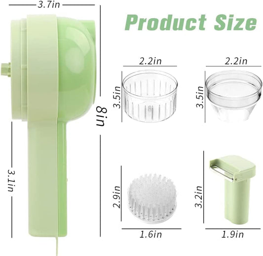 Revolutionize Your Kitchen with the Electric Vegetable Cutter Set – Chop, Slice & Blend in Seconds!