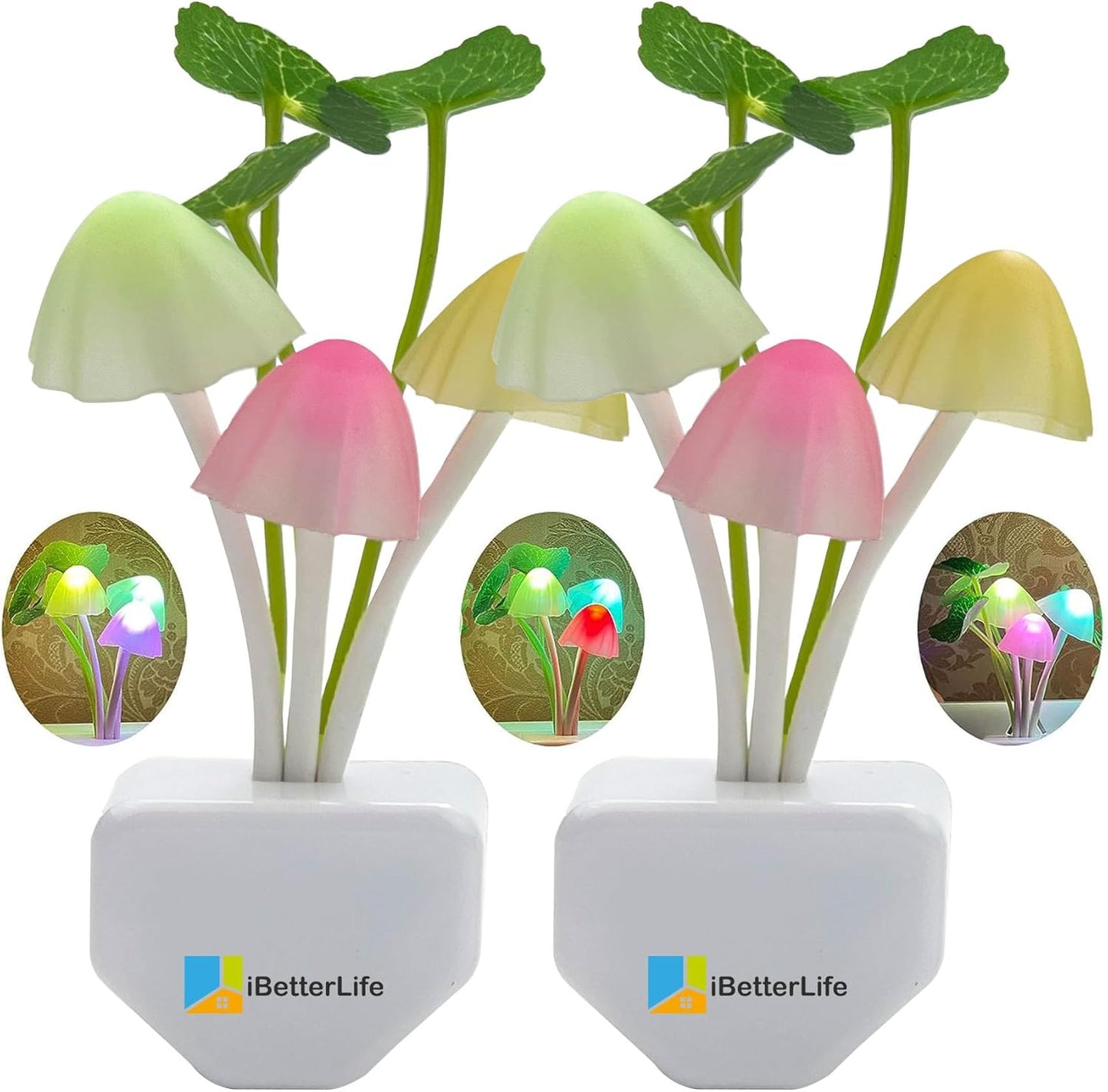Mushroom Night Light | Led Night Lights | Flower Lamp Bedroom Baby Room Lamps For Family, Friend Or Kids Gifts (random Colors)