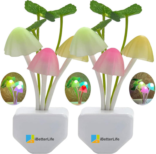 Mushroom Night Light | Led Night Lights | Flower Lamp Bedroom Baby Room Lamps For Family, Friend Or Kids Gifts (random Colors)