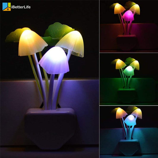Mushroom Night Light | Led Night Lights | Flower Lamp Bedroom Baby Room Lamps For Family, Friend Or Kids Gifts (random Colors)