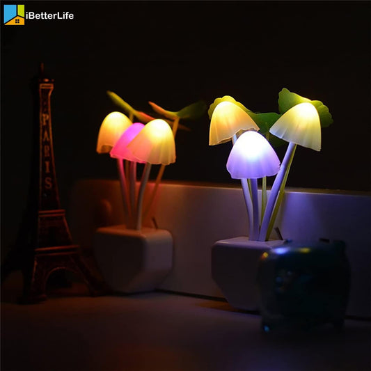 Mushroom Night Light | Led Night Lights | Flower Lamp Bedroom Baby Room Lamps For Family, Friend Or Kids Gifts (random Colors)