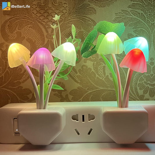 Mushroom Night Light | Led Night Lights | Flower Lamp Bedroom Baby Room Lamps For Family, Friend Or Kids Gifts (random Colors)