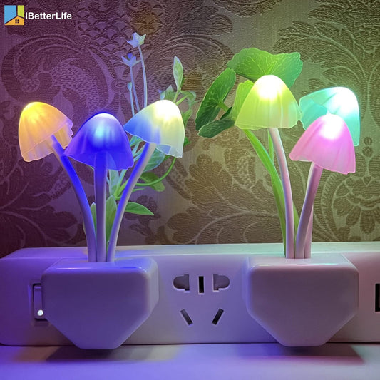 Mushroom Night Light | Led Night Lights | Flower Lamp Bedroom Baby Room Lamps For Family, Friend Or Kids Gifts (random Colors)