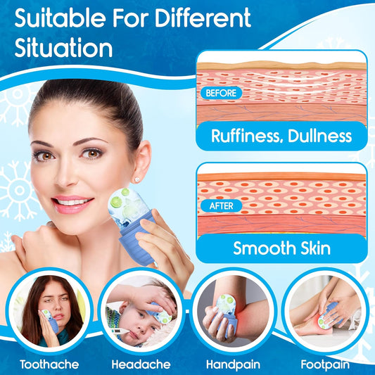 ❄️ Glow Instantly with the Face Ice Roller – Silicone Beauty Tool for Pore Tightening, Puffiness Relief & Radiant Skin!