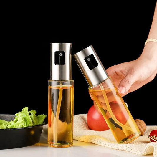 🍴 Cook Healthier & Smarter with the Stainless Steel Oil Spray Bottle – Precise Oil Control for Perfect Meals Every Time!