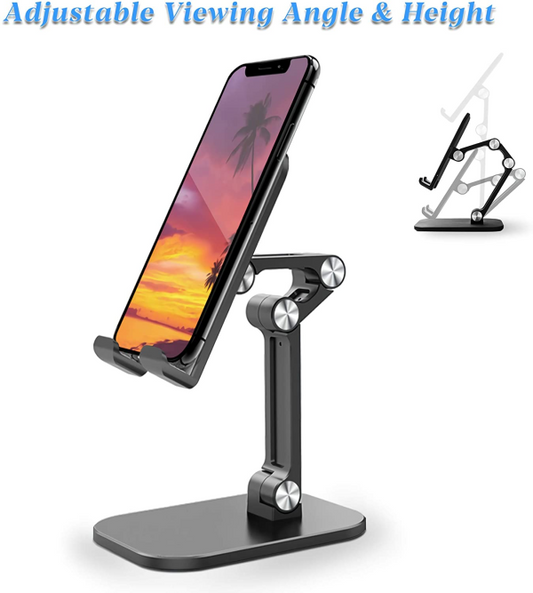 Foldable, Portable Mobile Stand, Mobile Holder (random Color)(angle Height Adjustable)