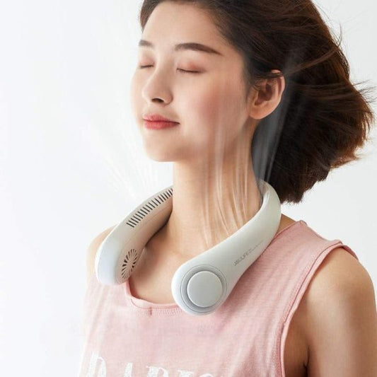 Portable Neck Fan Air Cooler & Purifier… Adjustable 3 Speed And Rechargeable (random Color )