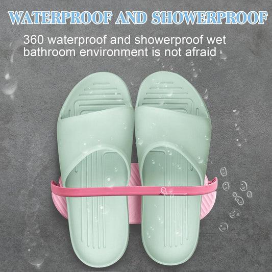 3 In 1 Shoes Rack Wall Mounted Folding Slippers Shoes Bathroom Towel Hanger Organizer Rack In House Shoes Stand Hanging Shelf Rack Holder For Multipurpose Use(random Color)